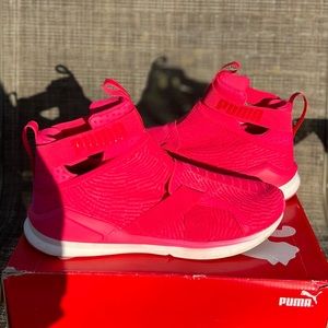 Puma Fierce Strap Flocking HiTop Women Trainers